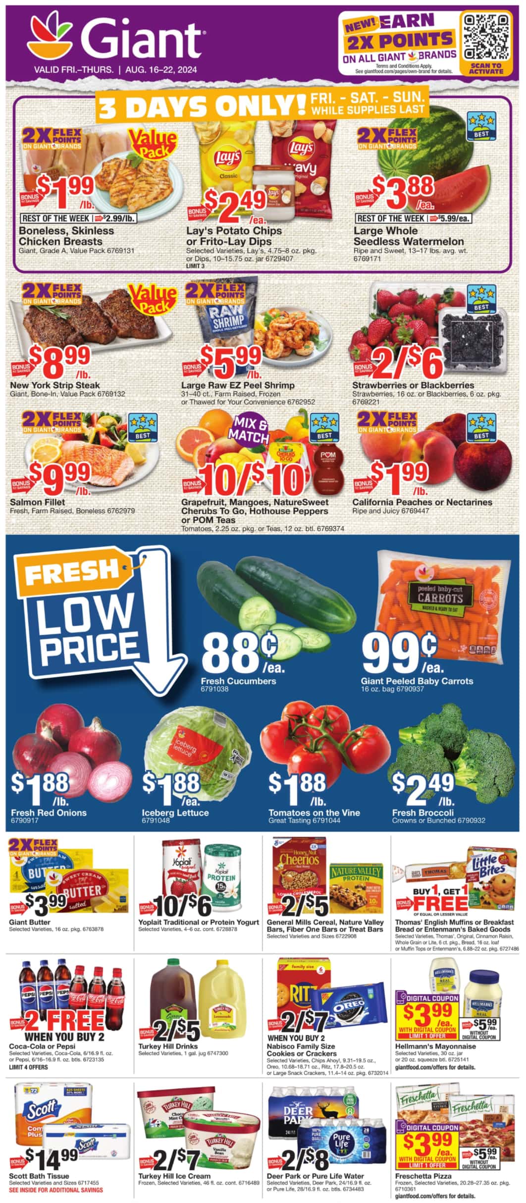 Giant Food Stores Weekly Ad August 16 - 22, 2024