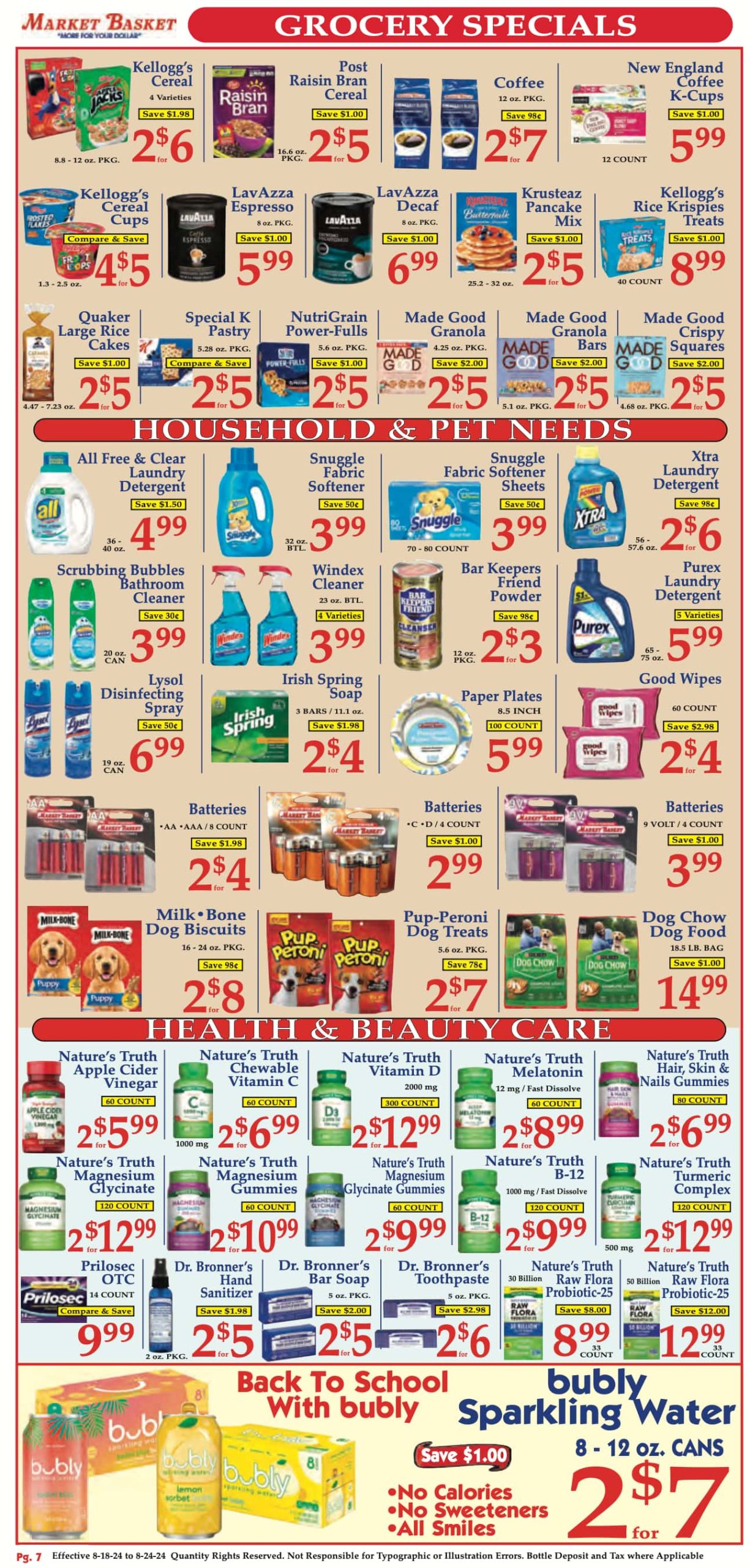 Market Basket Weekly Ad Preview for August 18 - 24, 2024