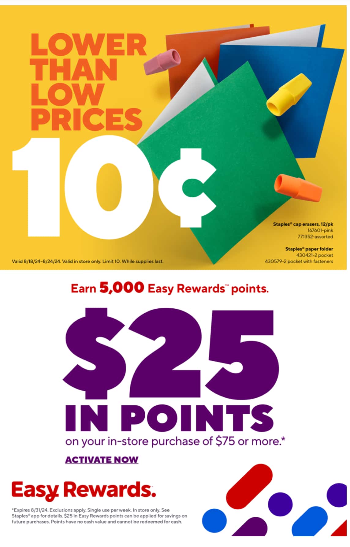 Staples Weekly Ad August 18 - 24, 2024