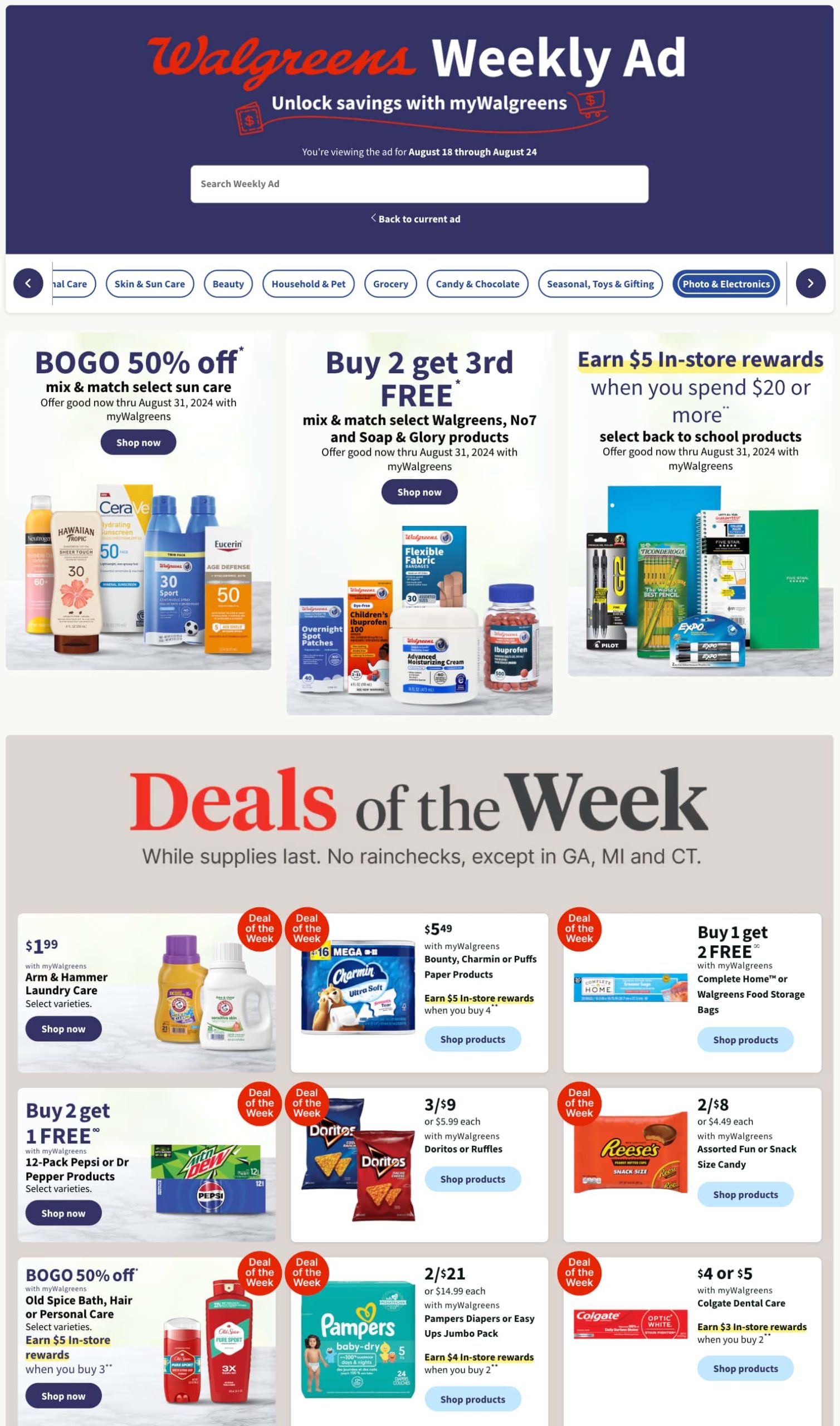 Walgreens Weekly Ad Preview for August 18 - 24, 2024