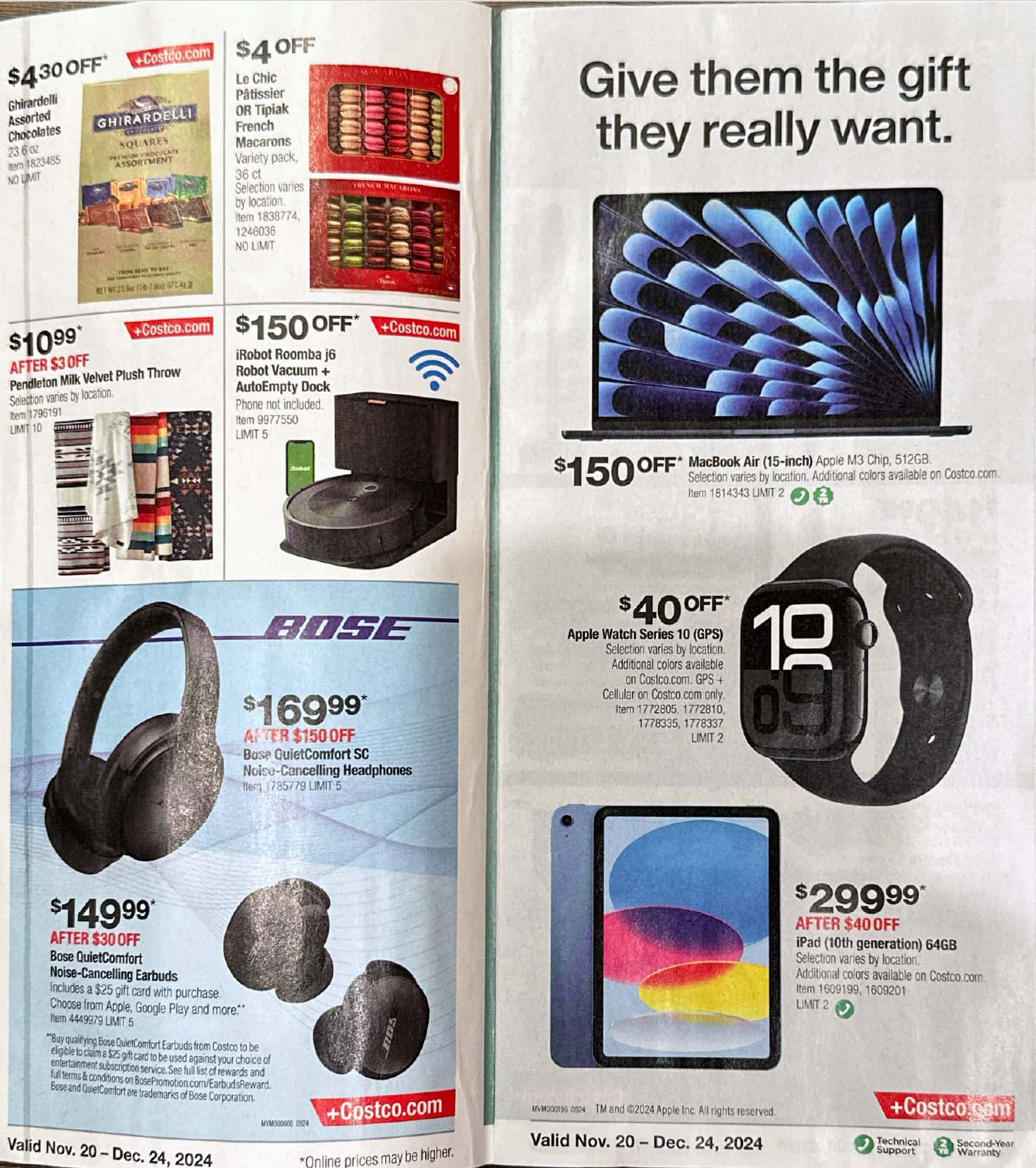 Costco Weekly Ad November 20 - December 24, 2024 Black Friday