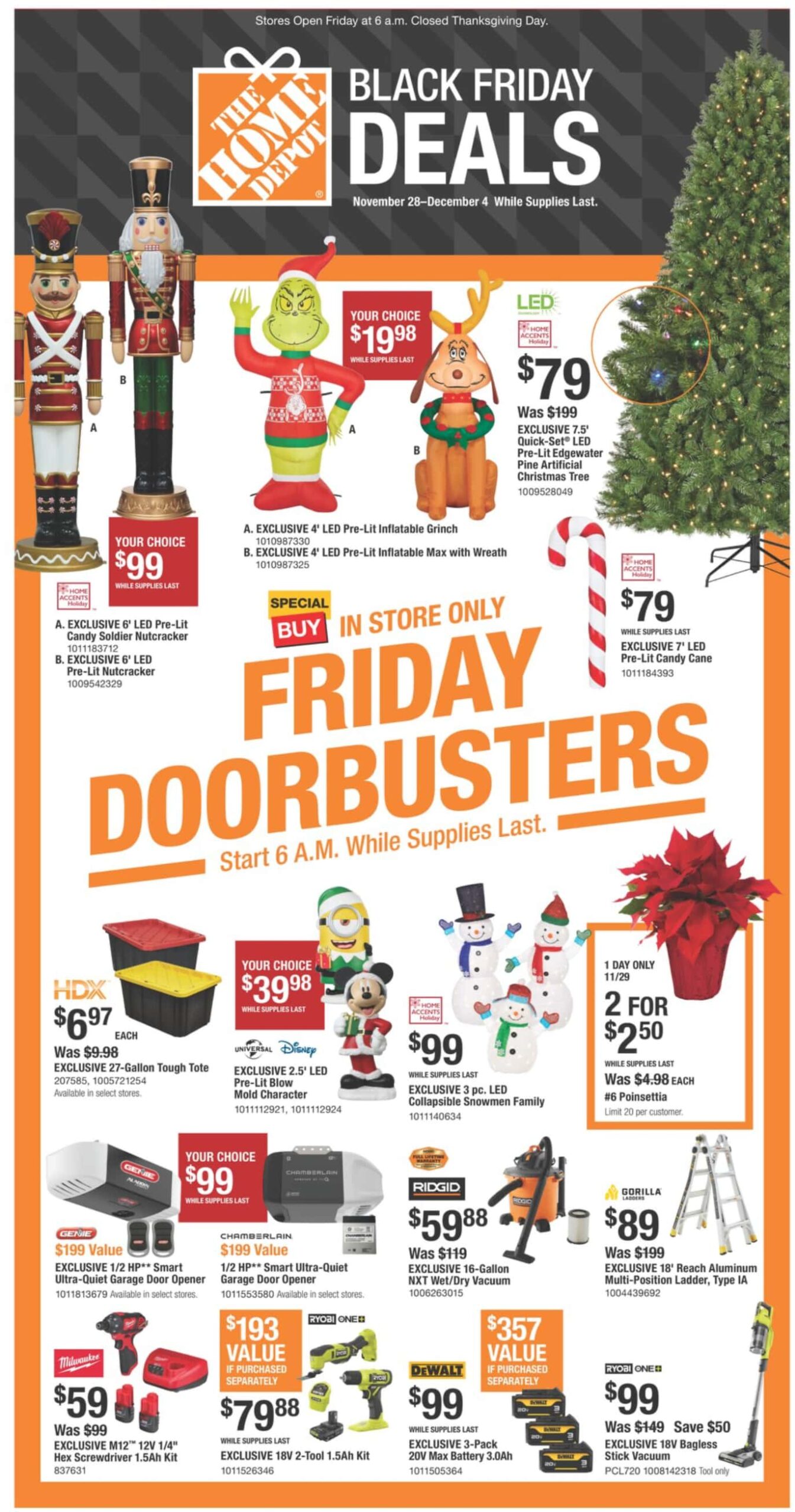 Home Depot Weekly Ad November 28 - December 4, 2024 Black Friday