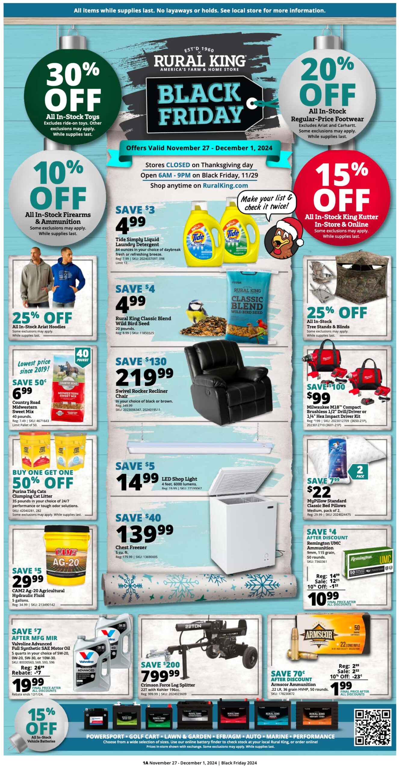 Rural King ad for this week Preview for November 27 - December 1, 2024 Black FridayRural King ad for this week Preview for November 27 - December 1, 2024 Black Friday