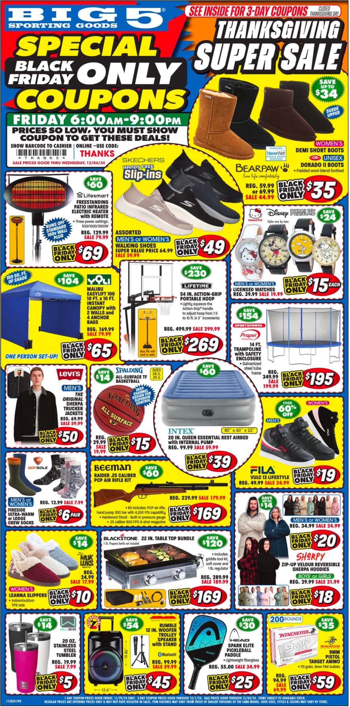 Big 5 Weekly Ad Preview for November 29 - December 1, 2024 Black Friday