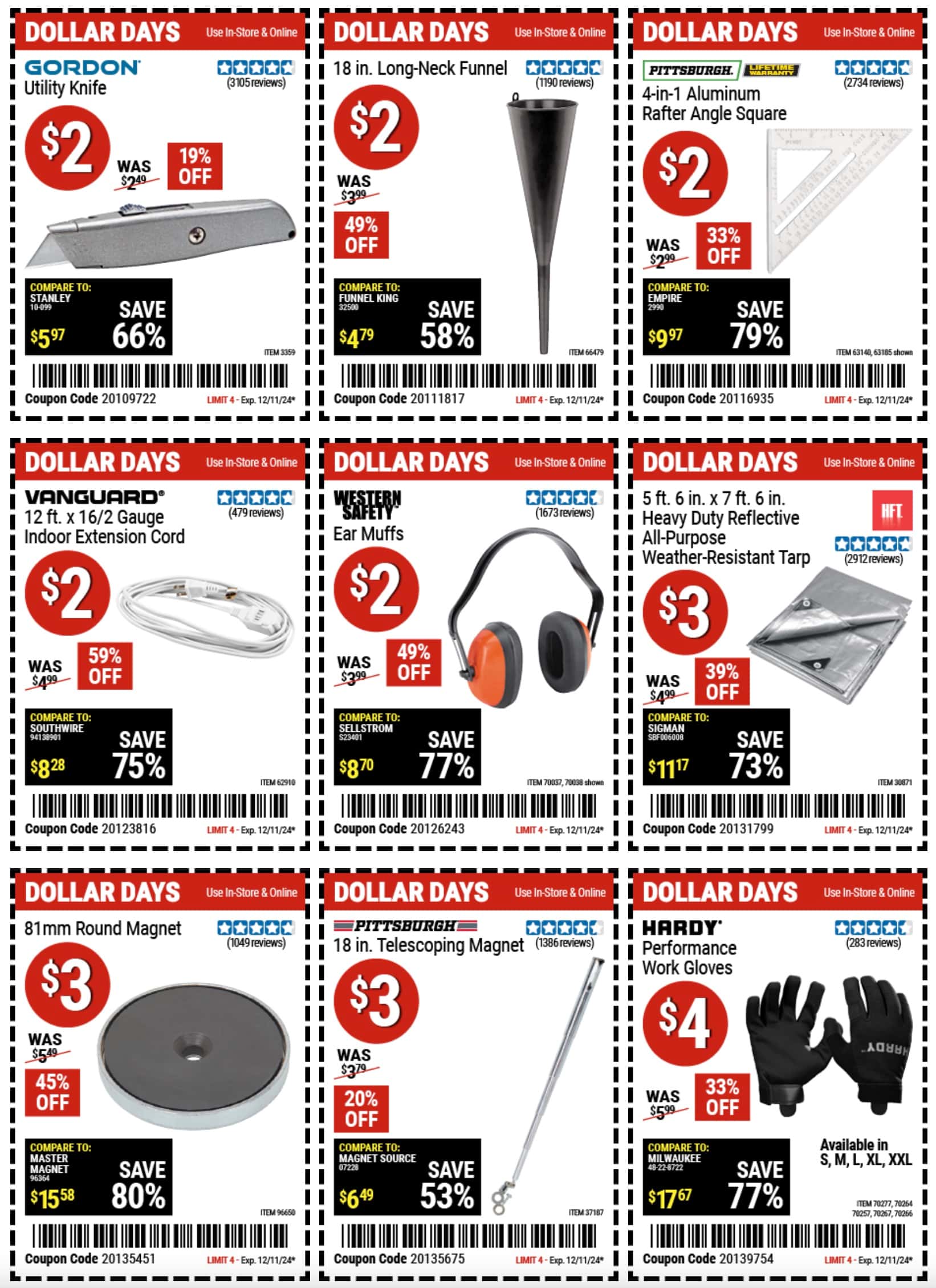 Harbor Freight Weekly Ad December 2 - 8, 2024