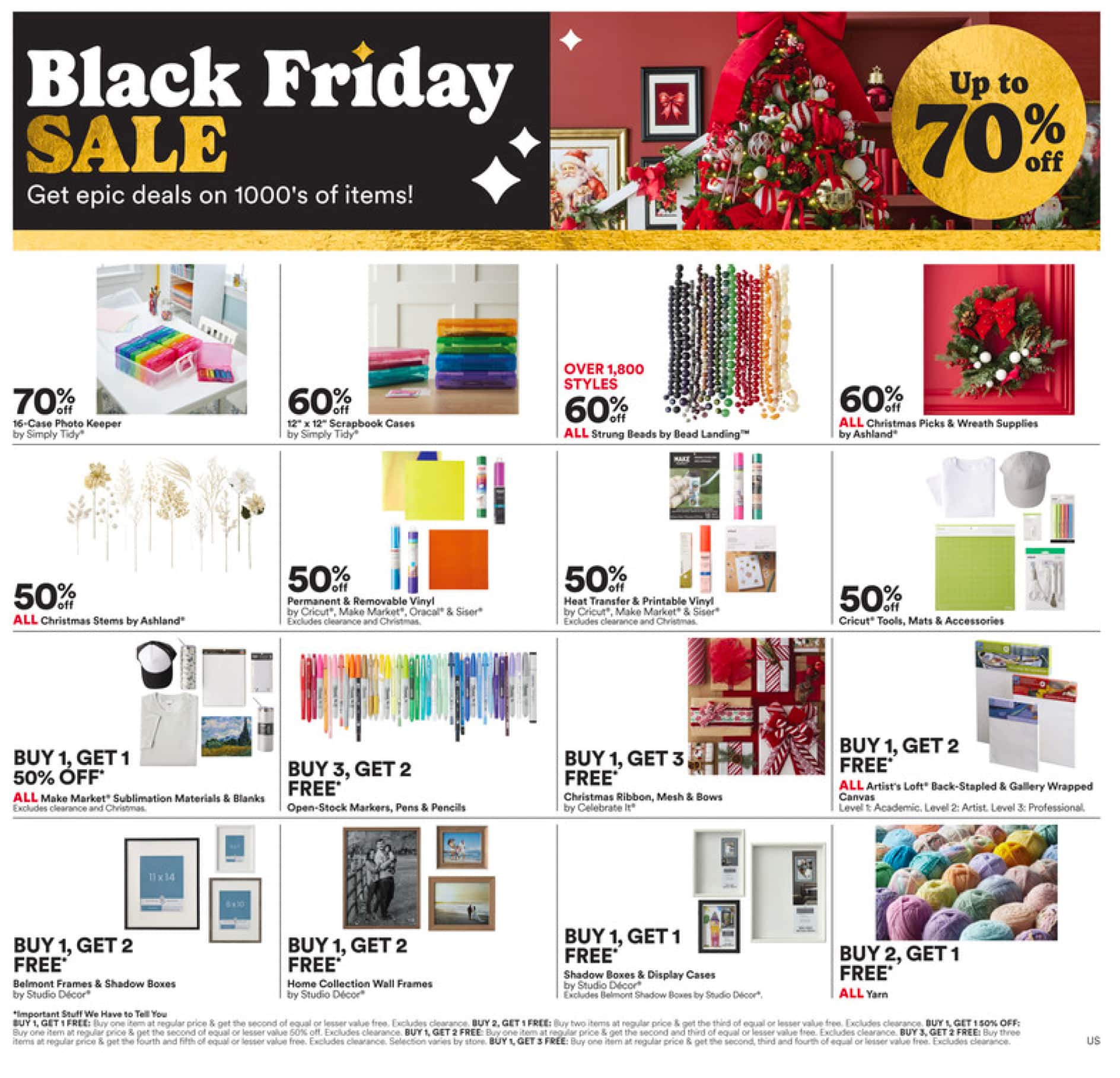 Michaels Weekly Ad Preview for December 1 - 7, 2024 Black Friday