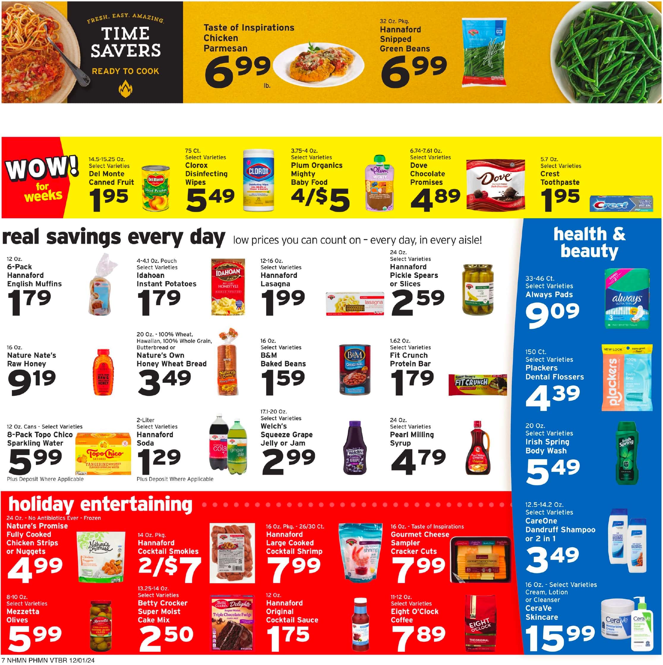 Hannaford Weekly Flyer December 1 - 7, 2024