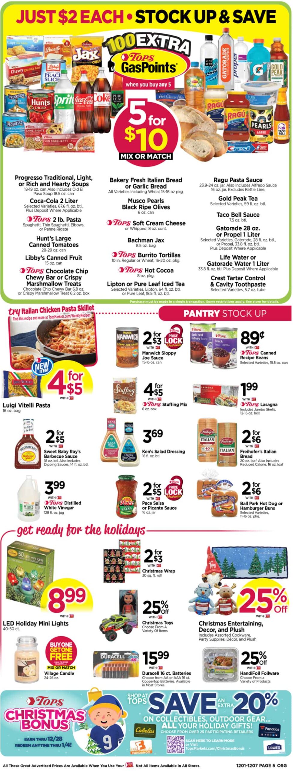 Tops Weekly Ad Preview for December 1 - 7, 2024